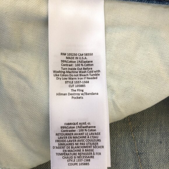 Current/ Elliott The Fling in Hilman Destroy Jeans Womens 28 - Picture 7 of 11